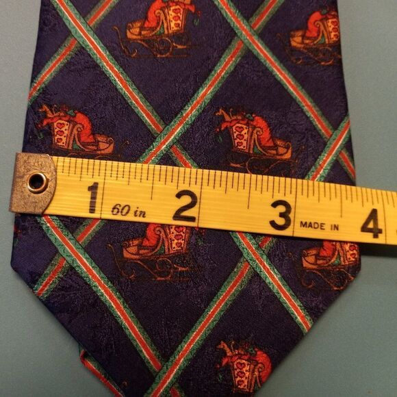 Robert Talbott Silk Christmas Sleigh Tie - Picture 3 of 7